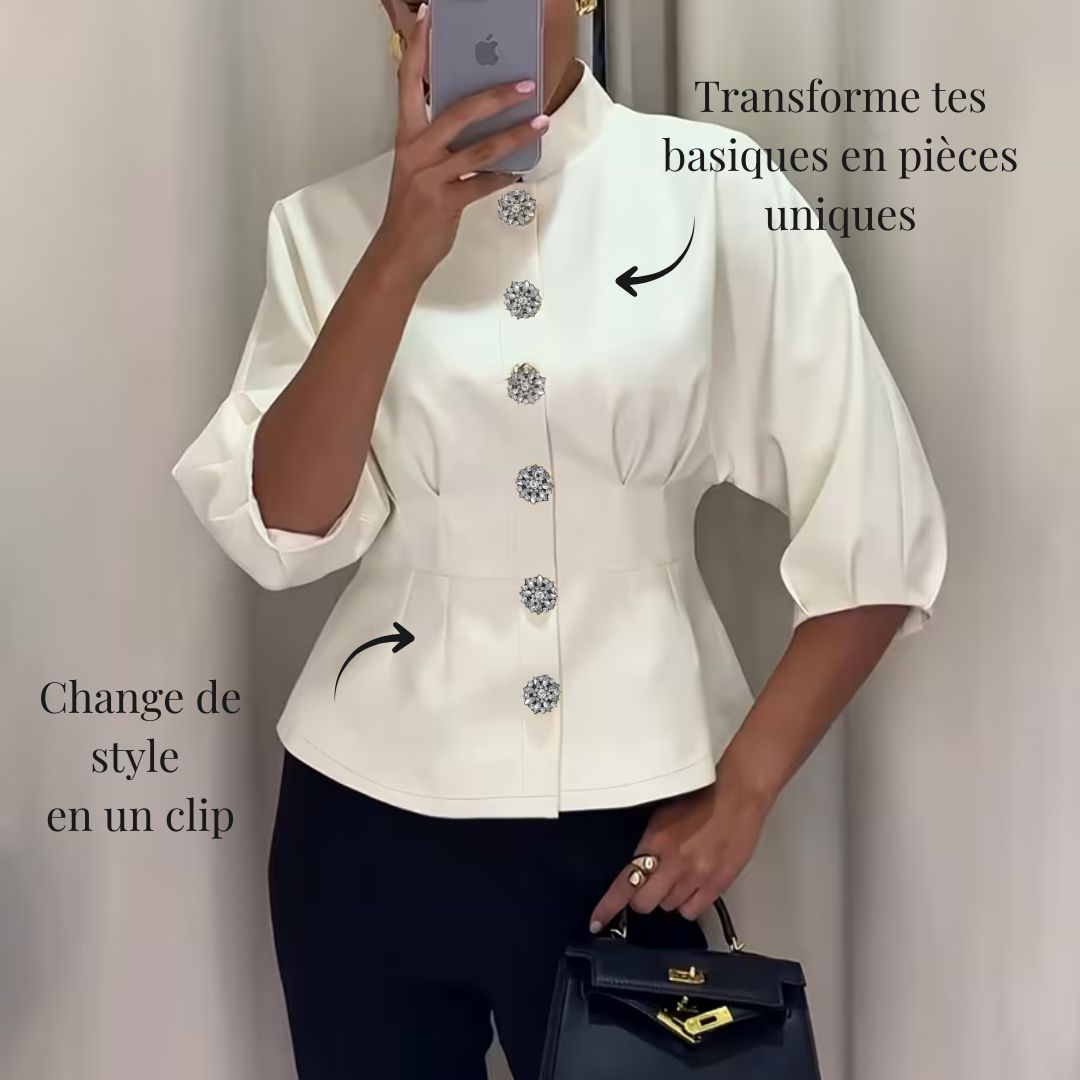 Cache Bouton Distinguée