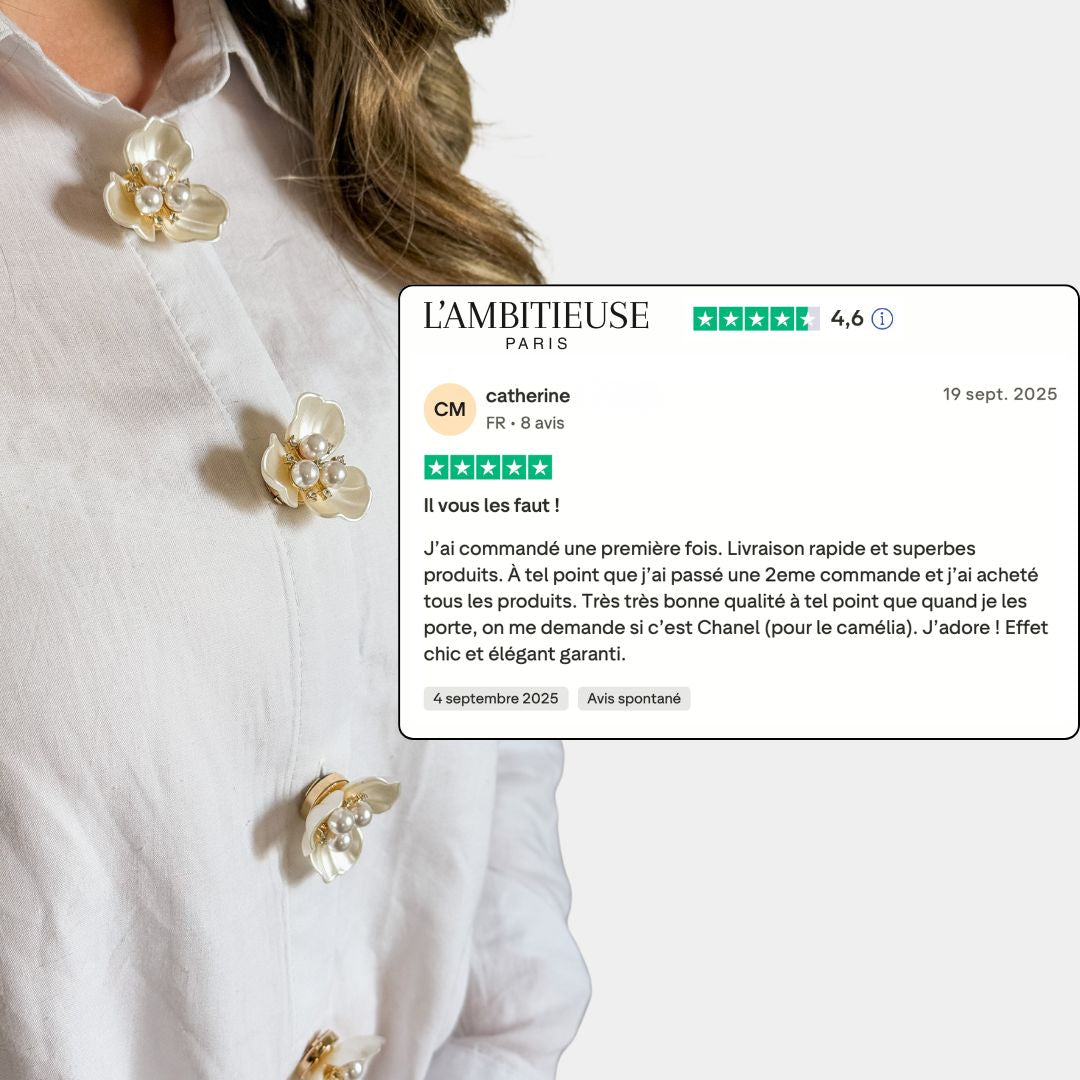 Cache bouton Élégance